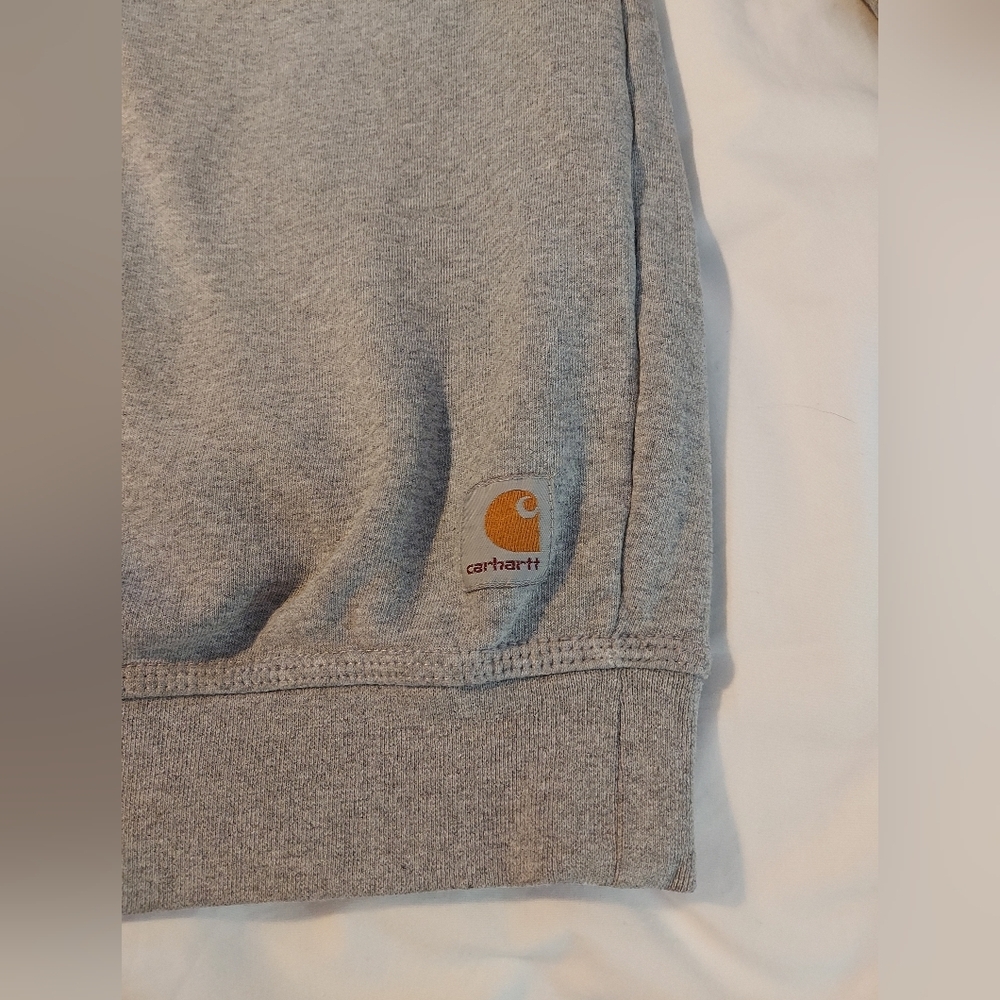 Carhartt Oklahoma State OSU Cowboys Gray Midweight Crewneck Sweatshirt - M - Picture 5 of 8